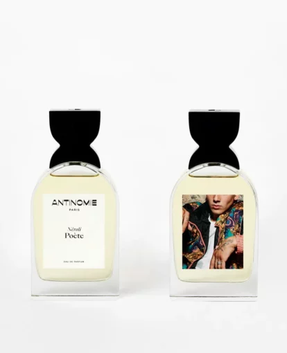 Deux Parfums unisexes Antinomie Nérolie Poète